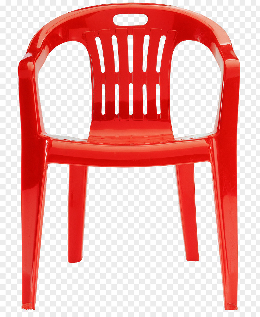 Red Plastic Chair Folding Table Garden Furniture PNG