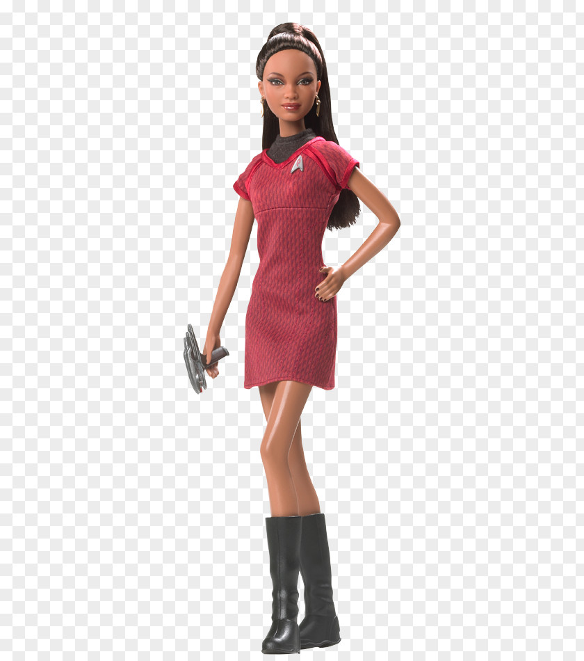 Barbie Doll Zoe Saldana Uhura Spock James T. Kirk Star Trek PNG