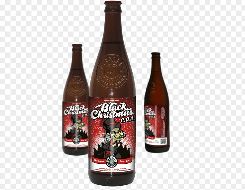 Black Grandfather Rich Ale Beer Liquor Bottle Brewery PNG