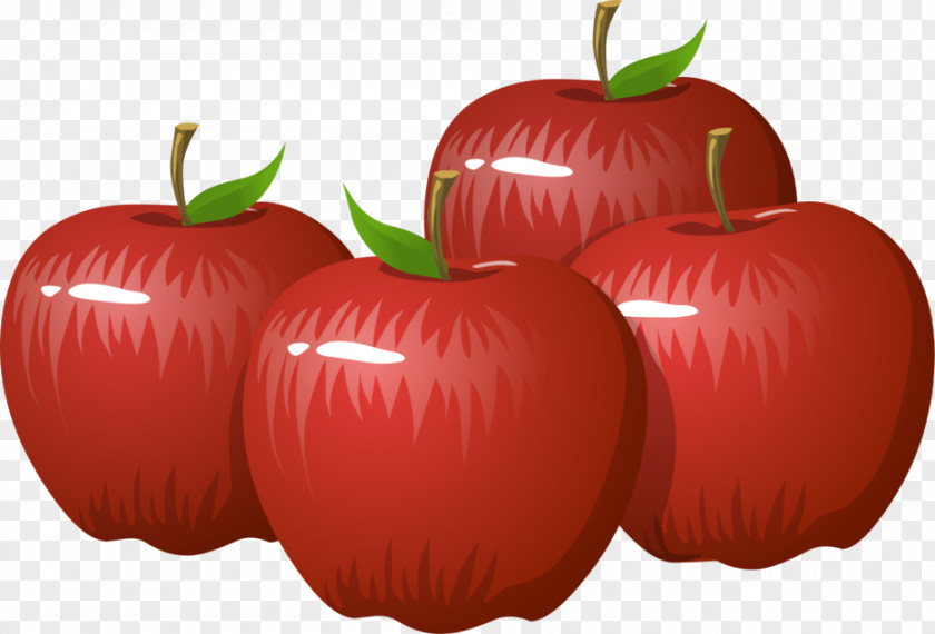 Hand-painted Red Apple Free Content Clip Art PNG