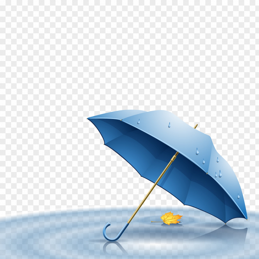 Rain Blue Umbrella Adobe Illustrator PNG