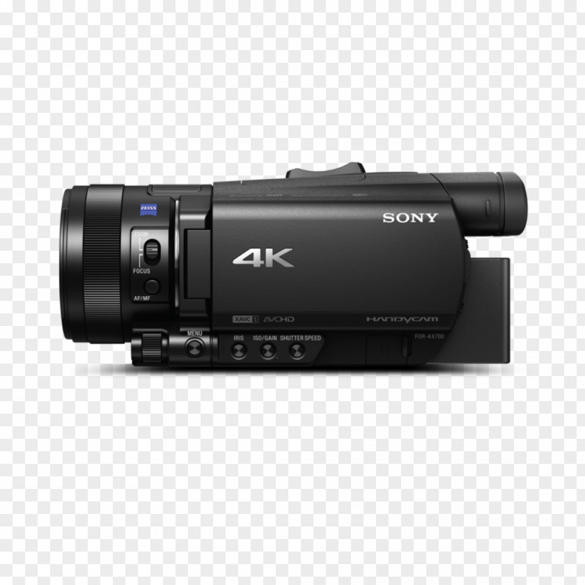 Sony Handycam FDR-AX100 FDR-AX700 4K Camcorder Video Cameras PNG