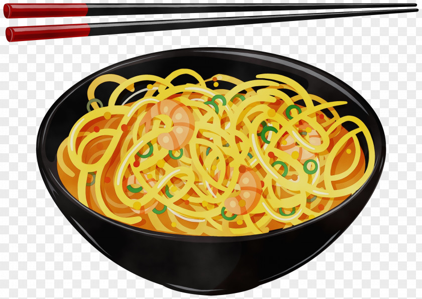 Spaghetti Chow Mein Ramen Noodle Food Chinese Noodles Dish PNG