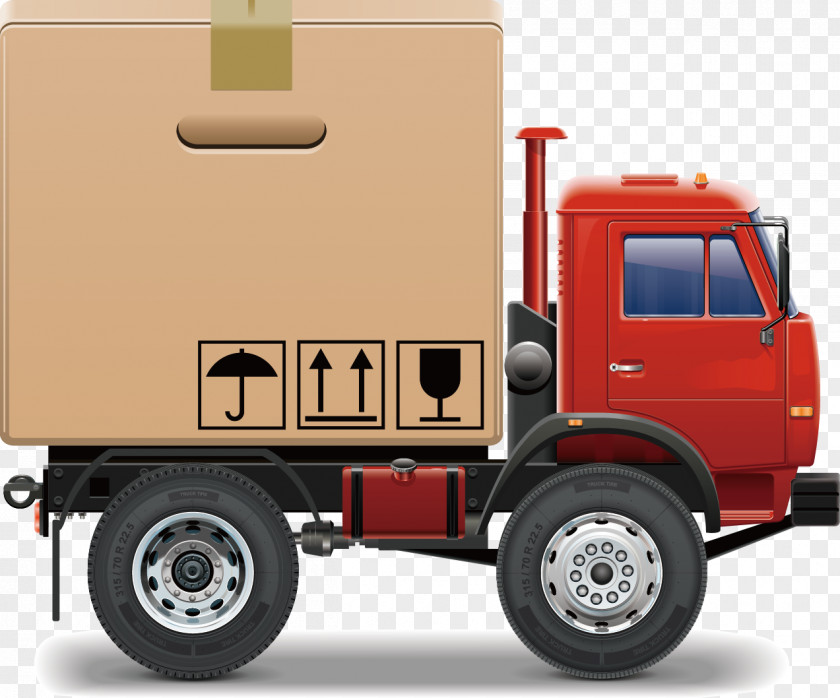 Truck Vector Intermodal Container Cargo Freight Transport PNG