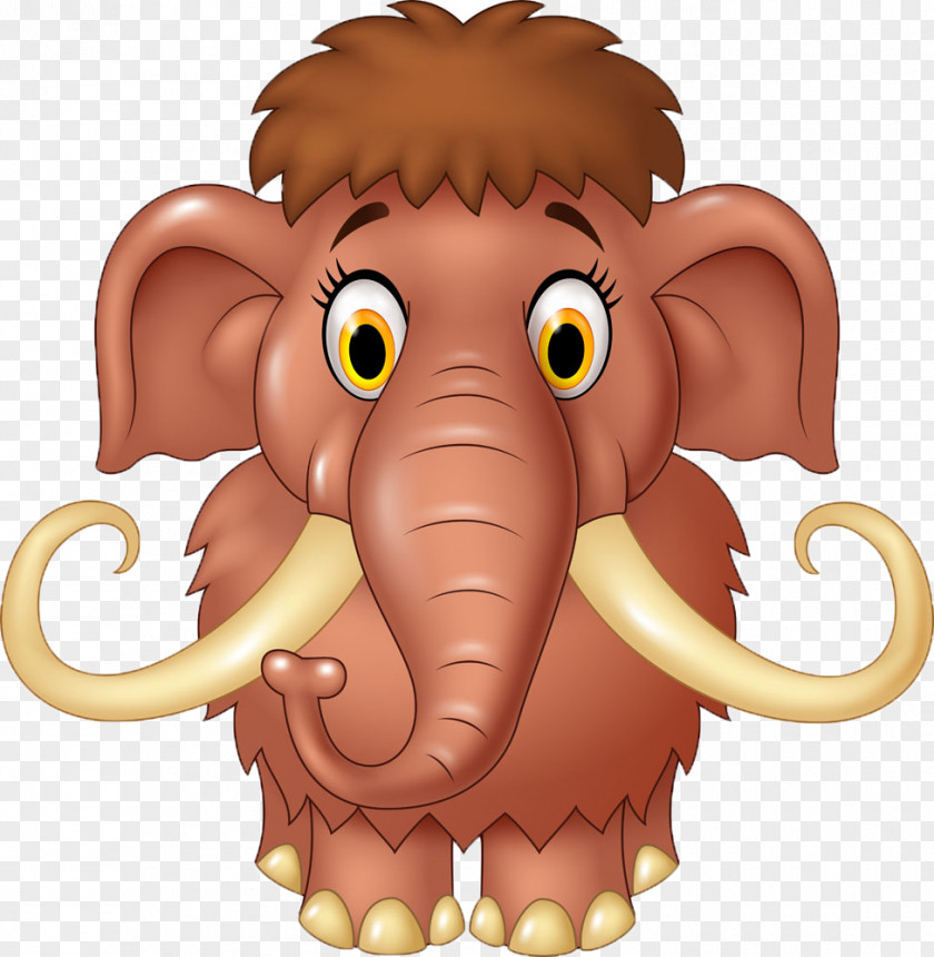 Cartoon Elephant Woolly Mammoth Royalty-free Clip Art PNG