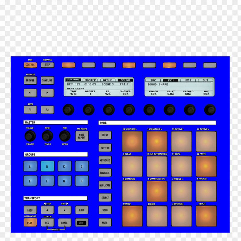 Musical Instruments Maschine Native Disc Jockey Traktor PNG