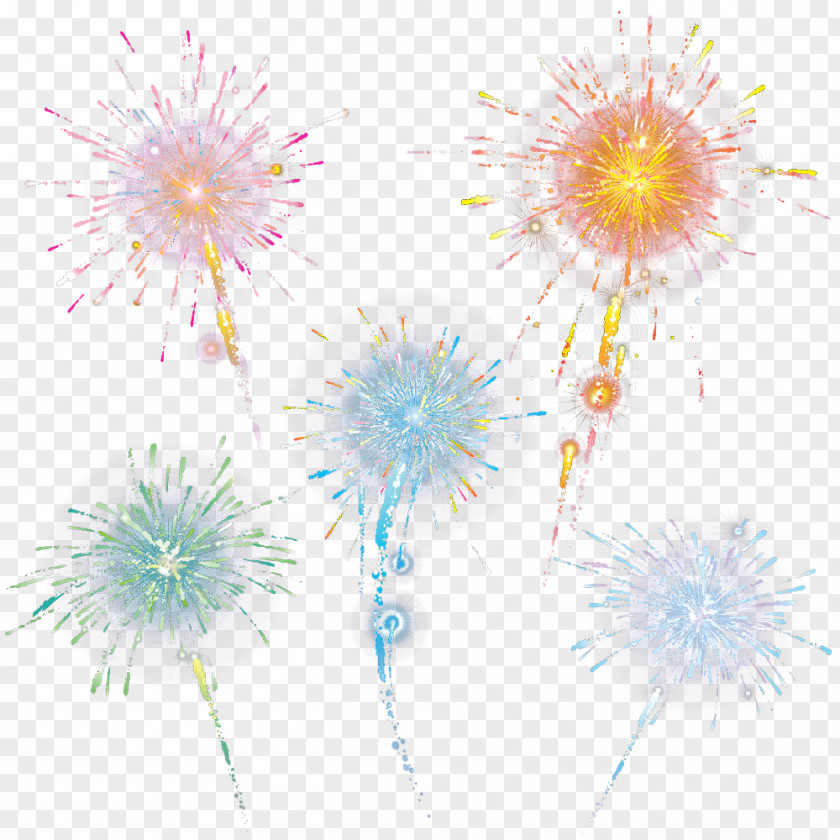 Small Colored Fireworks Firecracker PNG