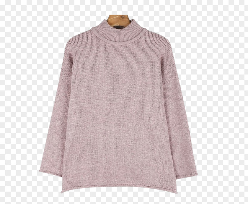 Fluffy Alpaca Sleeve T-shirt Sweater Camisa Slim De Mezcla Lino Guess PNG