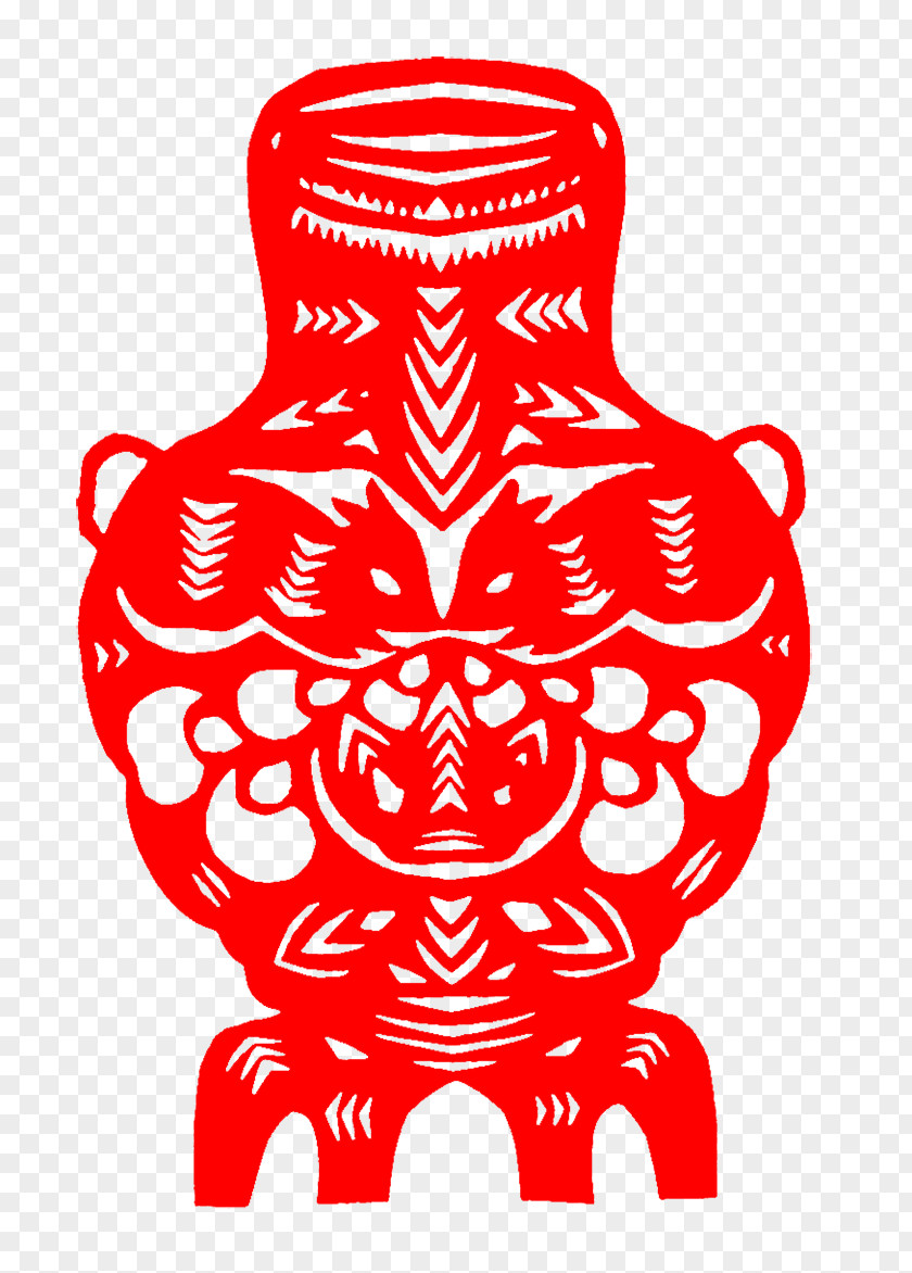 Paper-cut Vase Papercutting PNG