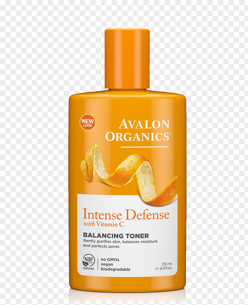 Ricinus Seed Toner Avalon Organics Intense Defense Vitamin C Renewal Cream Facial CLEANSING GEL Cosmetics PNG