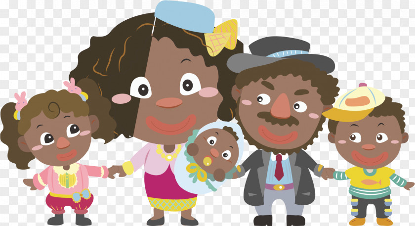 Happy Family Drawing Illustration PNG