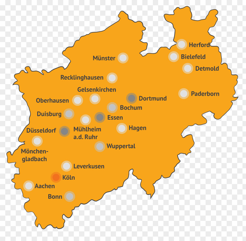 Map North Rhine-Westphalia Blank Topographic Road PNG