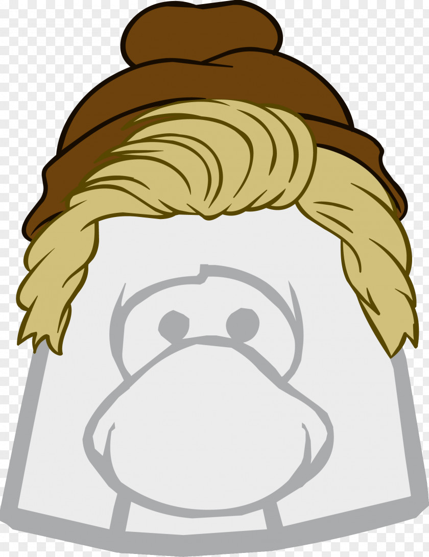Penguin Club Hairstyle Blond PNG
