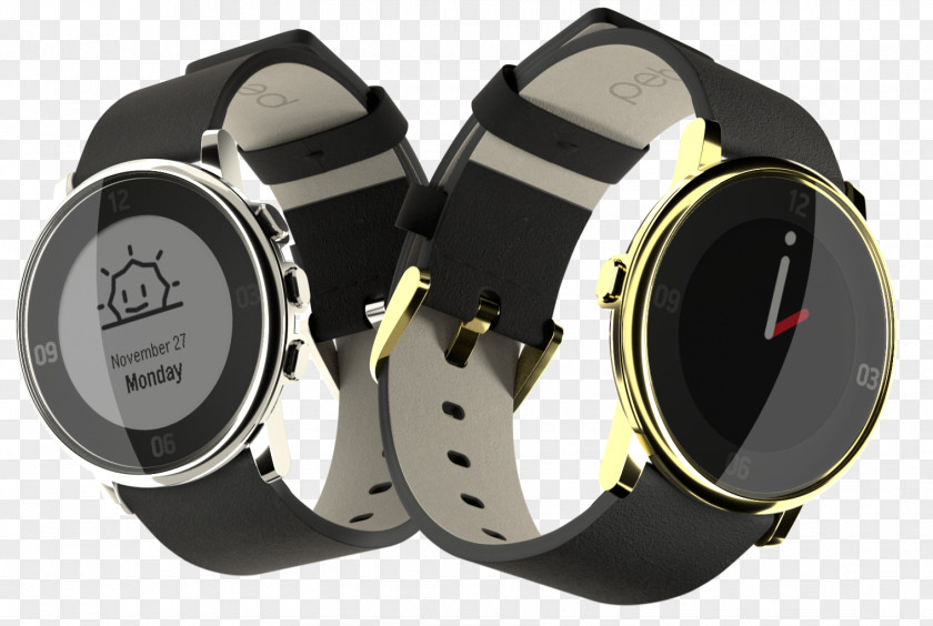 Pebble Time Round Gold Samsung Gear S3 PNG
