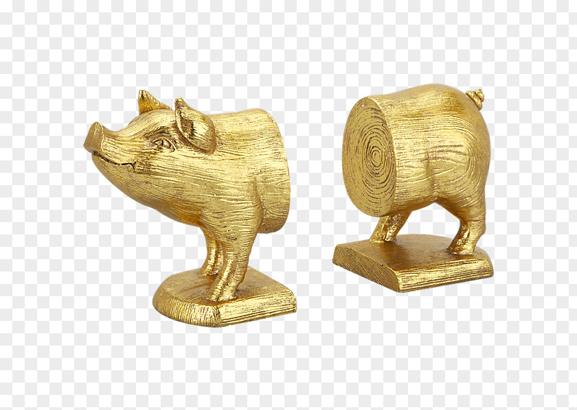 Pig Bookend Kitchen Bookcase Living Room PNG