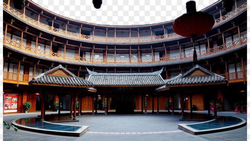 Sichuan Travel Twenty-two Luodai Town Fujian Tulou Chengdu Shu Hakka People PNG