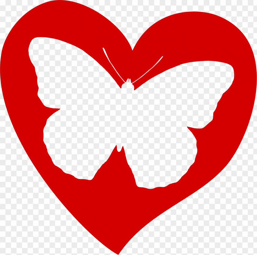 Heart Butterfly Clip Art PNG