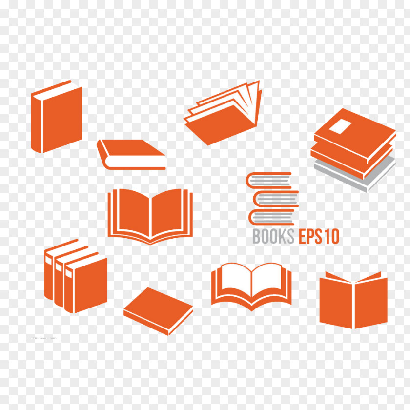 Various Books E-book Icon PNG