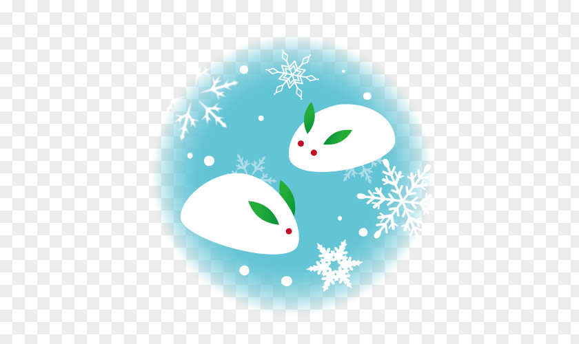 Winter Snow Rabbit. PNG