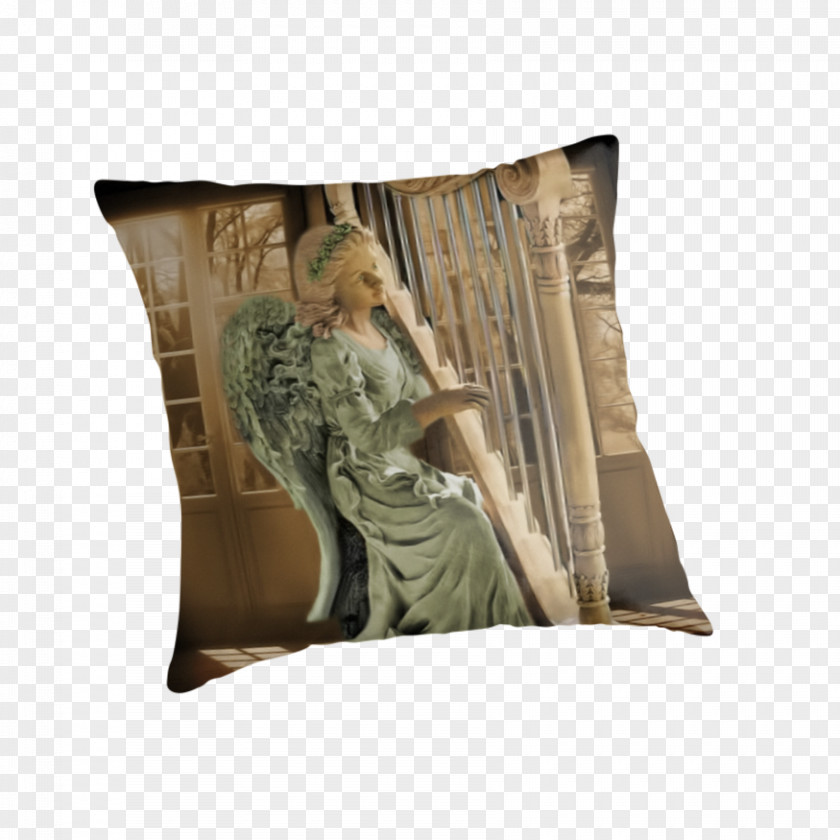 Angel Harp Throw Pillows Cushion PNG