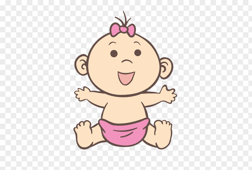 Cartoon Baby Cute Child Diaper Infant Clip Art PNG