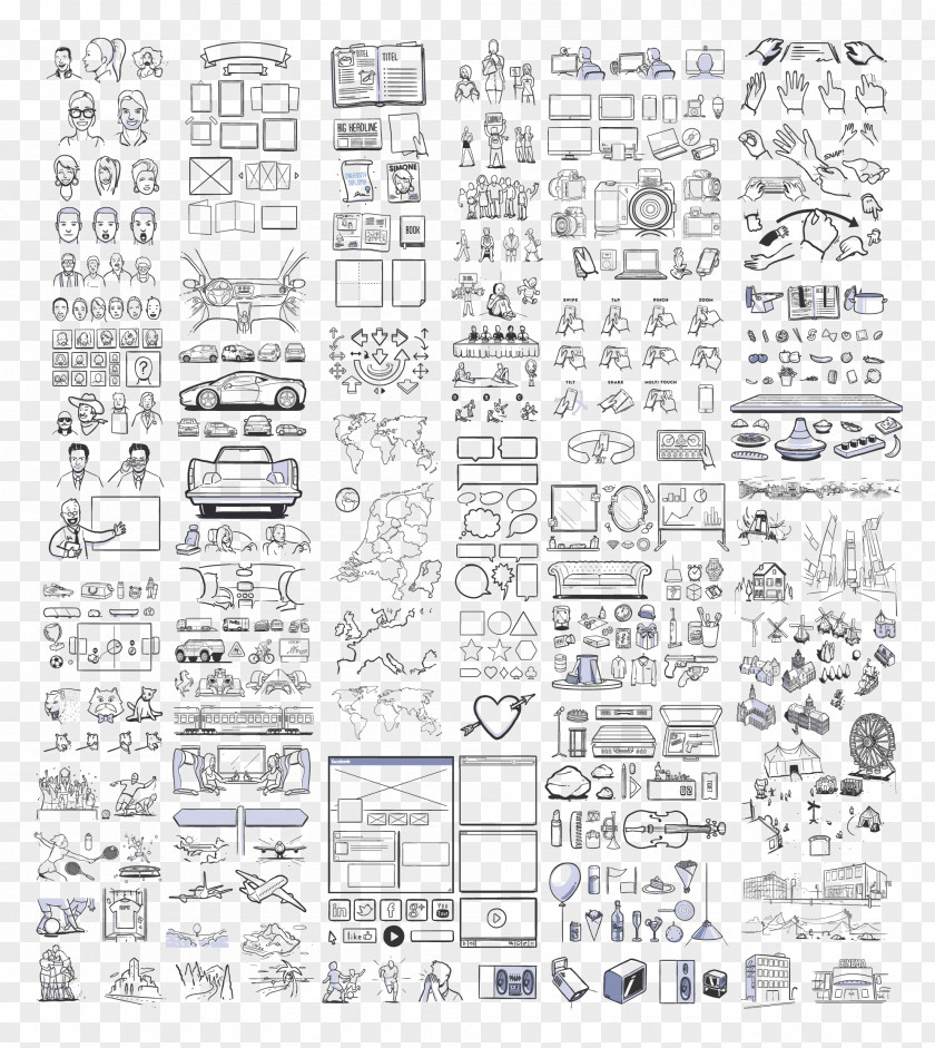 Design Storyboard Drawing Illustration Illustrator Image PNG