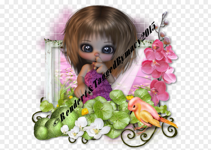 Doll Flower Pink M Vase PNG