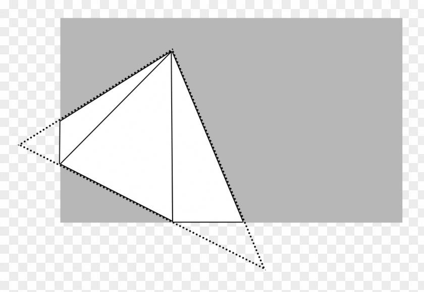 Floating Triangle Circle Area PNG