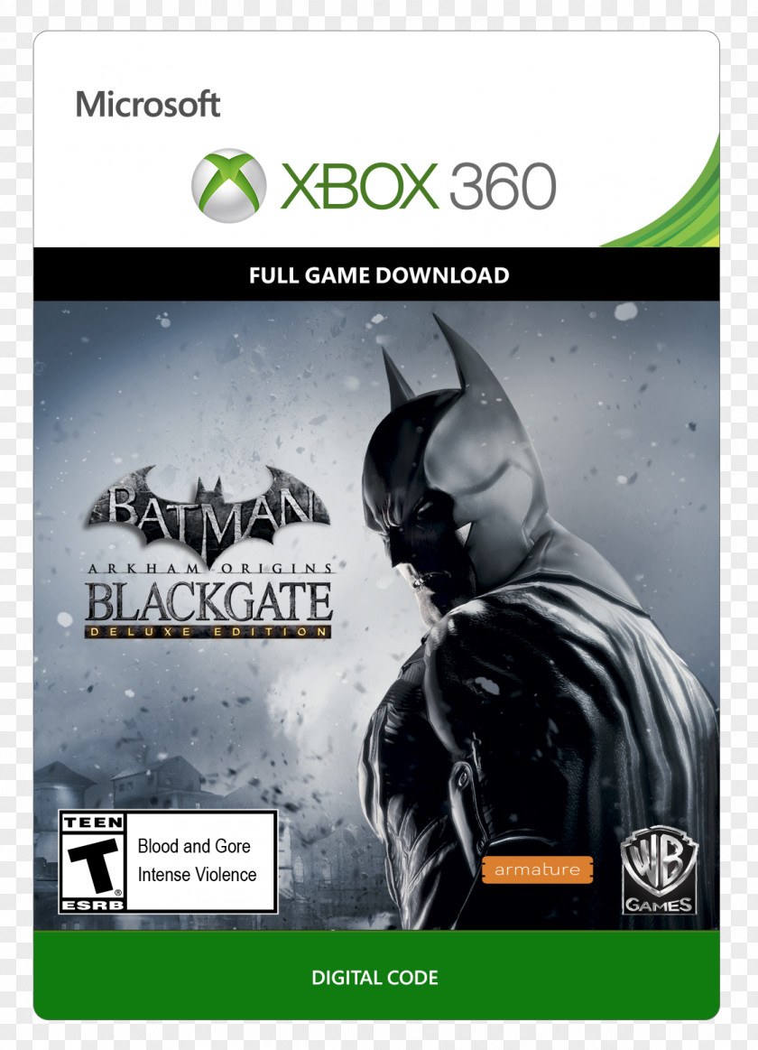 Batman Arkham Origins Batman: Blackgate Xbox 360 Video Game PNG