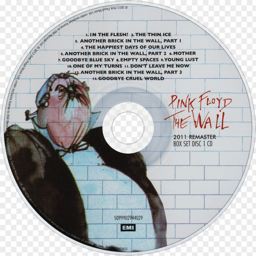 Pinkfloyd The Wall Pink Floyd STXE6FIN GR EUR DVD Compact Disc PNG