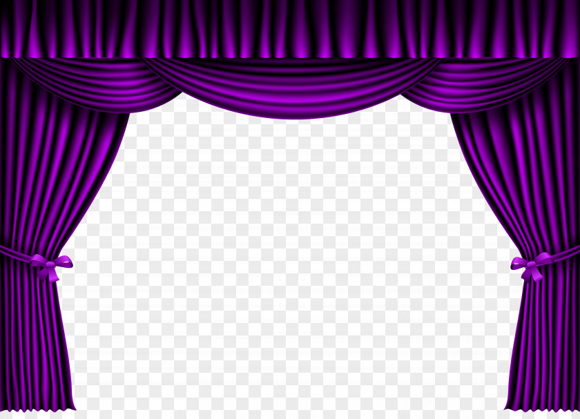 Purple Curtain Clipart Image Theater Drapes And Stage Curtains Theatre PNG