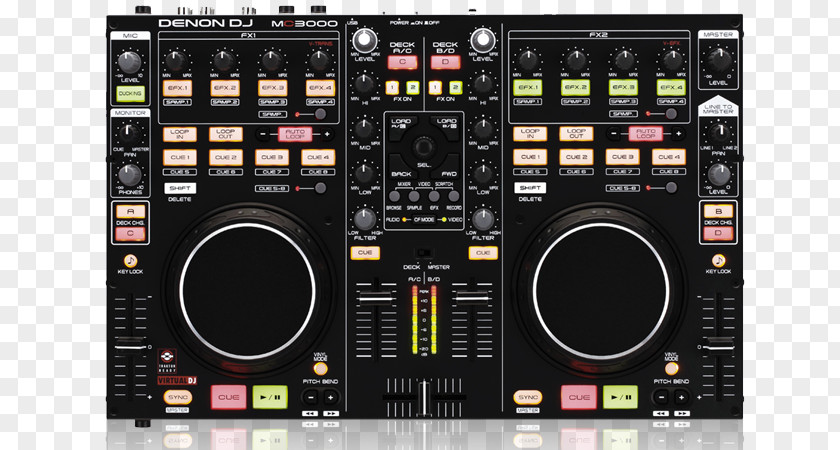 Vestax Controller DJ Denon MIDI Controllers VirtualDJ PNG