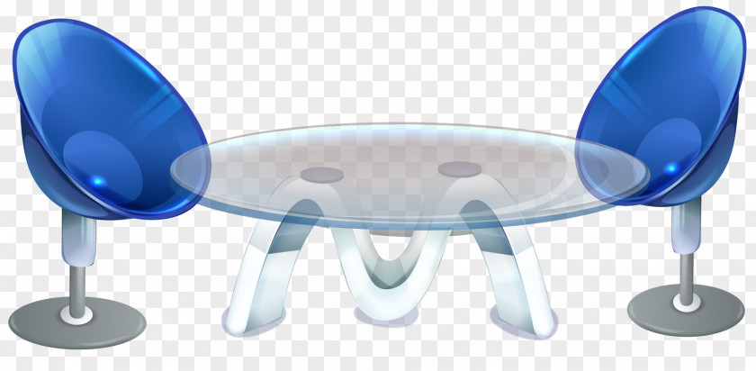 Cartoon Transparent Blue Chair Keynote Download PNG