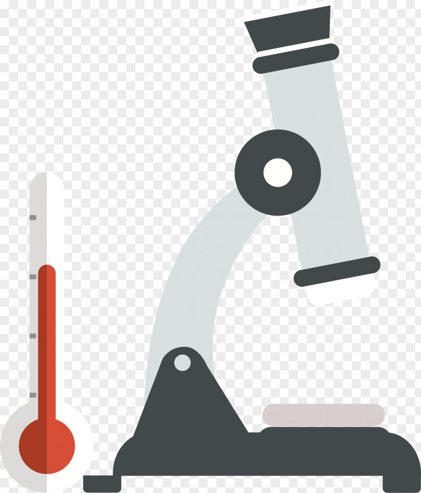 Microscope And Thermometer Laboratory Test Tube PNG