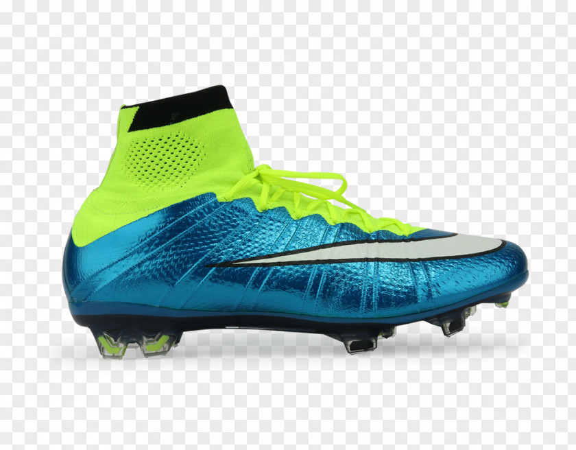 Nike Blue Soccer Ball Field Mercurial Vapor Cleat Football Boot Tiempo PNG