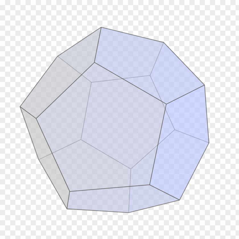 Three Dimensional Style Regular Dodecahedron Polyhedron Edge Pentagon PNG