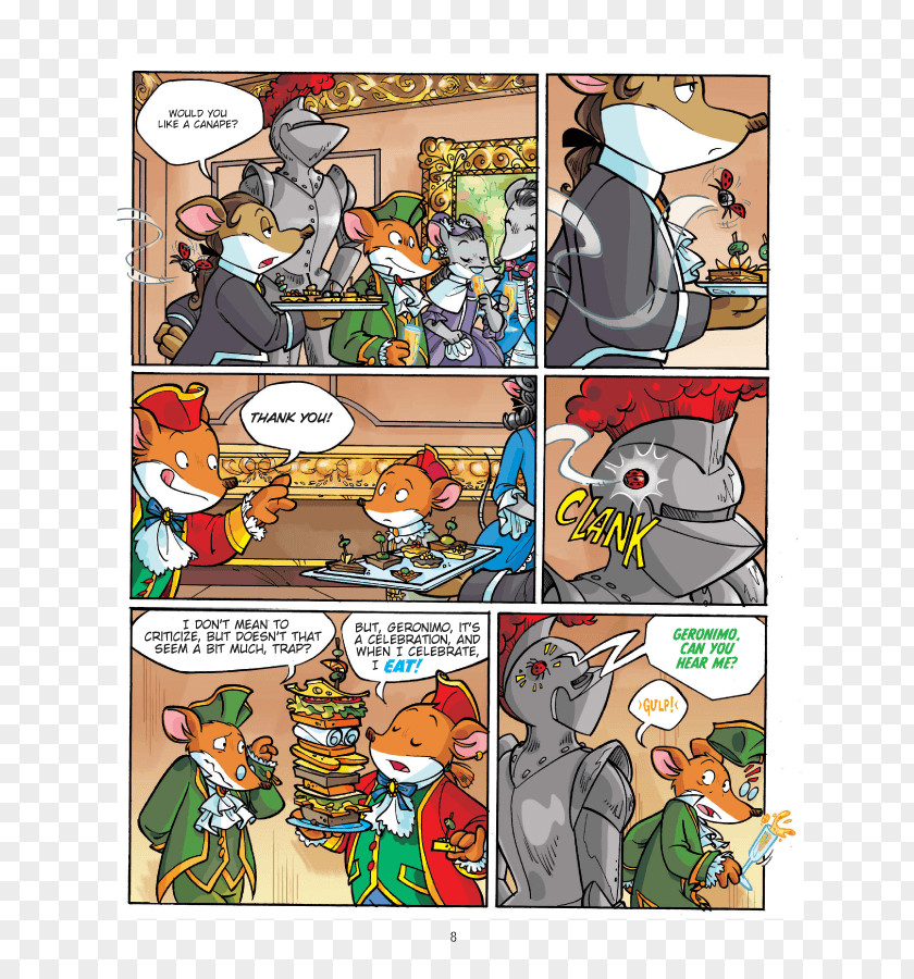 Geronimo Stilton Characters Comics Graphic Novels #8: Play It Again, Mozart! Rejoue-la-nous, Mozart ! Fuzzy Baseball PNG