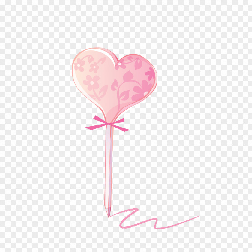 Love Pink Pencil Pattern Heart PNG