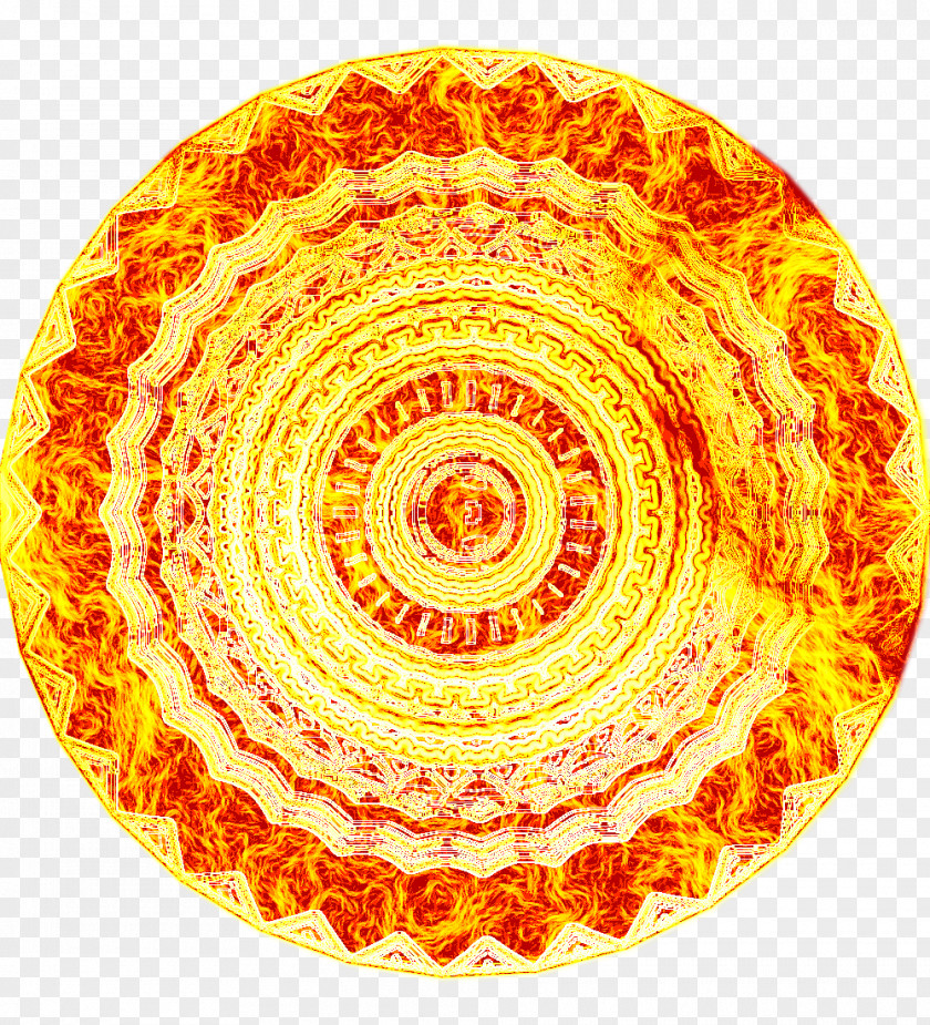 Sudarshan Chakra Circle Spiral PNG