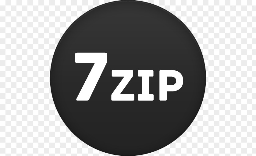 7zip Text Brand Logo PNG