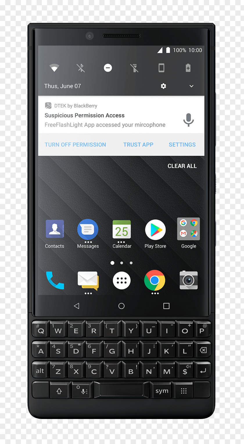BlackBlackberry BlackBerry KEYone Camera Key2 64GB (Single-SIM, BBF100-1, QWERTY Keypad) Factory Unlocked 4G Smartphone PNG