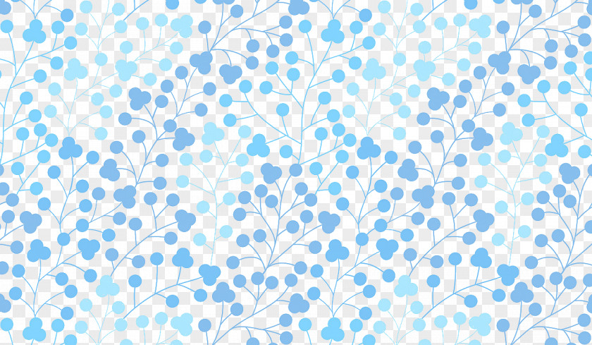 Blue Leaves Background Textile Poster Wallpaper PNG