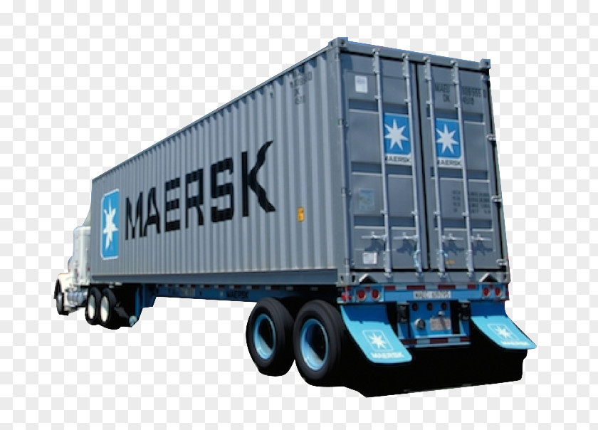 Container Intermodal Semi-trailer Truck Cargo Transport PNG