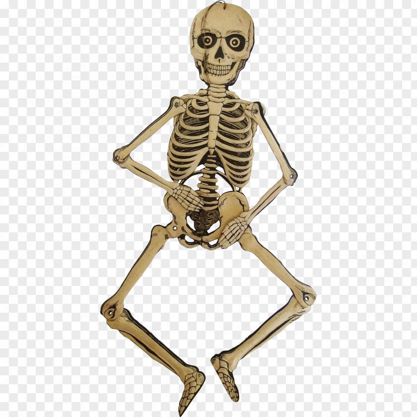 Halloween Decoration Human Skeleton Bone Die Cutting Joint PNG