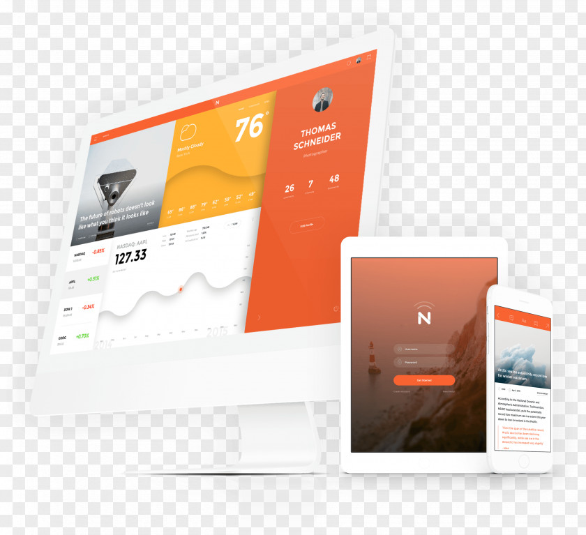 Poster Psd Material Responsive Web Design User Interface Template PNG