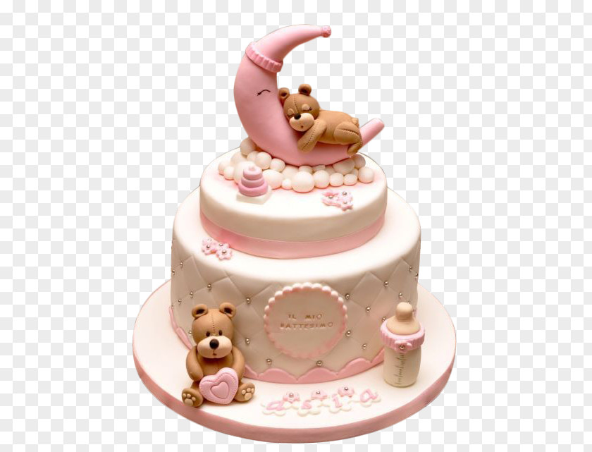 Baby Bear Cake Birthday Cupcake Bakery Tart Torte PNG