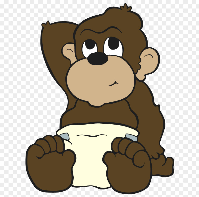 Cartoon Chimpanzee Pictures Baby Primate Ape Clip Art PNG