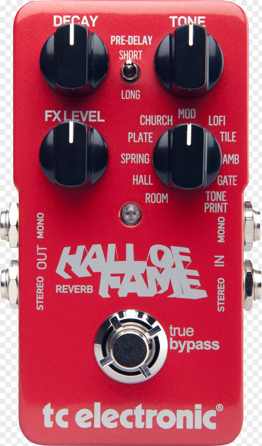 Guitar TC Electronic Hall Of Fame Reverb Effects Processors & Pedals Mini Reverberation PNG