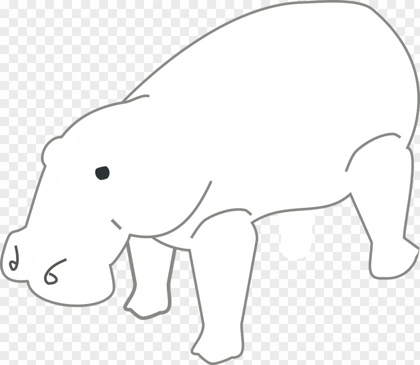 Hippo Animal Drawing Clip Art PNG