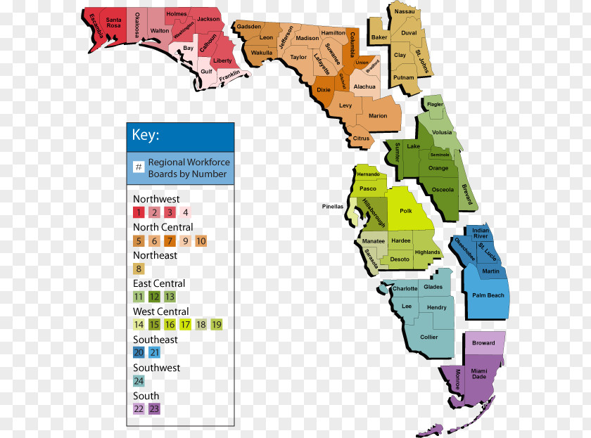 Map Central Florida Lee County, Alachua Hendry Glades PNG